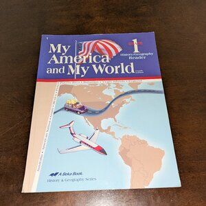 ABeka 1st Grade My America and My World Student Reader Textbook Homeschool